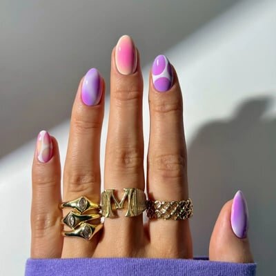 unghie estive colorate